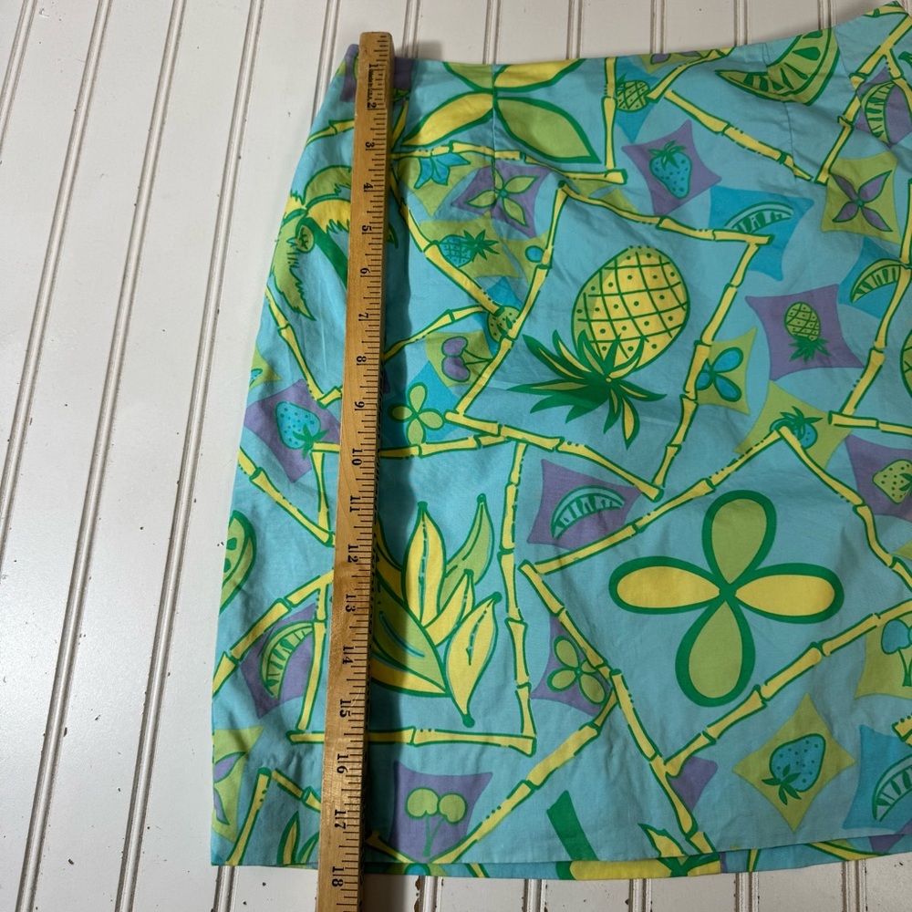 Lilly Pulitzer Mini‎ Skirt Women’s Size 2 Fruit Pineapple Cherry’s - Picture 6 of 13